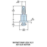 Heyco 10614 PCB Support HKSLBN-08 NATURAL NYL PCB Support