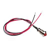 BIVAR MPC5HDW12.0 Indicators 5mm HE Red Diff 12in Mtl Panel Mnt Ind.