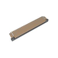 Amphenol FCI SFW25R-2STAE1LF Board Mount 1.00mm Flex Connector, SFW-R series, 25 Position, Top side Contact, Side Entry Surface Mount ZIF Connector, Lead Free, Selective Gold plated Terminals with Tin-plate Solder-tail.