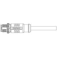 Amphenol LTW MSAS-12BMMM-SL8E01 Sensor Cables / Actuator Cables M12 CONN SHLD A CODE CBL 12P M CONN M PIN