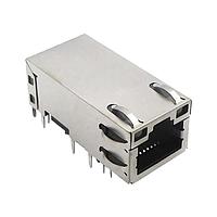Bel Magnetic Solutions G27-122T-066B Connectors RJ45,1X1,10G,4PPOE 600mA,TAB UP,GY/GY,WAVE SOLDER