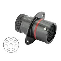 Eaton Souriau-Sunbank 8STA02408SN Connectors Square Flange Receptacle - size 24 - 8 contacts - Female
