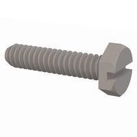Essentra Components 010632X062PC Hex Slotted Hex Slotted Screw, #6-32 Thread, 5/8 Lg