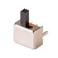 Same Sky (formerly CUI Devices) SLW-826947-5A-RA-D Slide Switches 8.2 x 6.9 x 4.7 mm, 5 mm Raised Slide Actuator, Right-Angle, Through Hole