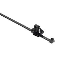 HellermannTyton 156-03218 HellermannTyton 2-Piece Cable Tie/Oval Fir Tree, Unassembled Set, 8.0"L, 6.2 x 12.2 mm;6.5 x 12.5 mm;6.5 x 13.0 mm or 7.0 x 12.0 mm Mounting Hole, PA66HIRHS(REC100), Black