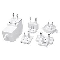 CUI Inc SMI12-5-KW-P6 Interchangeable Plugs ac-dc, 5 Vdc, 2 A, SW, multi-blade, no blades, P6 center pos, level VI, white