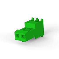 AMP Connectors - TE Connectivity 3-641656-2 Receptacle Assembly 2P ASSY GRN
