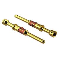 Amphenol SINE Systems MP24M23G30 Contacts Pin Contact, Machined, Size 16, Gold 30", Wire Range .14-.25mm, 26-24 AWG