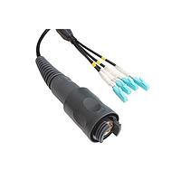 Bulgin PXEB5402B010 Multimode 4 Channel Plug to LC Connector Cable Assembly