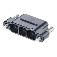 Harwin KA1-3010398M5 Wire Housings 3 Pos. Male SIL Cable Housing, Reverse Fix Thumbscrews