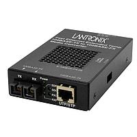 Lantronix E-100BTX-FX-05(SMHT)-JP Media Converters 100MBS TX TO FX HIGH TEMP CONV (SM-HT) W/JP PS