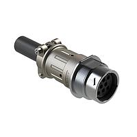 Amphenol SINE Systems AHDM04-18-08SN-059 Connectors Receptacle Kit, shell size 18, 8 positions, socket, standard seal, wide thread, cable clamp backshell