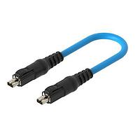 Lumberg Automation SPEG20-LL-SPEG20-LL-998/2 M Double Ended Cordsets SPE T1 IP20 T1 IP20 2 M Cordset with STL-998, PUR, AWG 24/19, 600 MHz, 100 Mbps -1 Gbps SPE cable