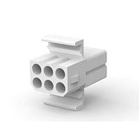 AMP Connectors - TE Connectivity 770087-1 Receptacle Housings RECPT 6P DETENT LOCK matrix