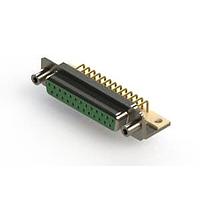 EDAC 630-M25-240-GN6 D-Sub Connectors - Standard Density Right Angle D-Sub Connector