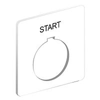 Square D 9001KN101WP Legend 30MM LEGEND PLATE START