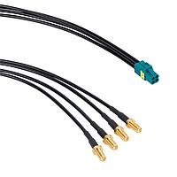 Amphenol RF 095-820-176M100 RF Cable Assemblies CA    FAKRA- SMA SJ-SJ Z KEY