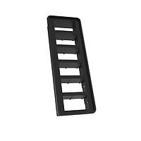 Carling Technologies VM6-01 SNAP-IN BRKT 6 HOLE BLACK Mounting Panel