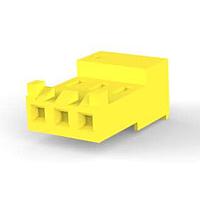 AMP Connectors - TE Connectivity 3-643818-3 Receptacle Housing CLOSED WITH TABS 3P L.R. yellow 20 AWG