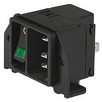 Schurter DC21.0024.1111 Inlets Green ill 2-Pole 10A w/ switch