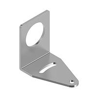 Banner Engineering SMB30A Right Angle Mount Bracket Bracket: Right-Angle Mounting; Material: 12 Gauge Stainless Steel; Curved mounting slot for versatility/orientation; Clearance for M6 (1/4 in) hardware