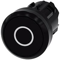 SIEMENS A6X30136309 Flat Button PUSHBUTTON. BLACK