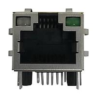 TRP Connector 2250015-2 Magnetic Jack 1X1 MAG45 GIG 7G140ET TAB W/ LEDS