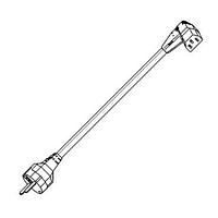 Volex 2112H 10 C3 AC Power Cord H05VVF3G 2.5M CONT EUROPEAN BLACK