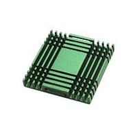 Aavid 373324M00032G Component Heat Sink for Metal/Ceramic BGA, Green, 37.4x37.4x6mm, IC=37.5x37.5, Tape #32