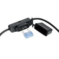 Littelfuse MAHC0001ZXJB Fuse Holders HOLDER, MAXI INLINE W COVER BLACK 150MM