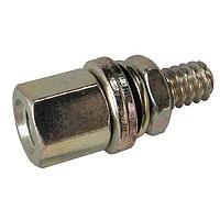 RAF Electronic Hardware M3236-3005-3005-28 Hex Jackscrew 5MM Hex Jack Screws SZ Ylw 6.5mm