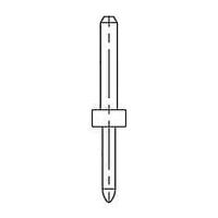 Mill-Max 6136-0-00-15-00-00-03-0 Terminal Pin, Solder Mount STANDARD I.C. PIN