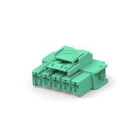 AMP Connectors - TE Connectivity 7-2232265-7 Hard Metric Connectors 1x5 plug housing Key C gre