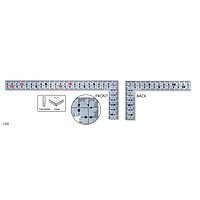 Niigata Seiki MT-30KD Square Ruler (300x150mm)