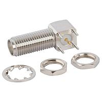 Amphenol RF 901-10138 PCB Connectors SMA RA PCB Jack Bulkhead 50 Ohm