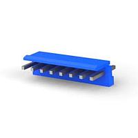 AMP Connectors - TE Connectivity 3-1123723-8 Shrouded 3.96 EP HDR ASSY 8P(BLUE)