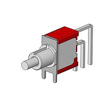 Dailywell 7MS7P1B20M7QES Standard Switches Snap-Acting Pushbutton SPDT switch on-mom vertical right angle pc thru-hole