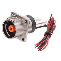 Amphenol Technical Products PL00X-301-10M8 Receptacles PowerLok 10mm 1POS Rcpt Lug, Org ScrwHl