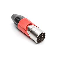 Amphenol Audio AX5M2M Cable Connectors 5P PIN M PLUG RED MARK SLEEVE