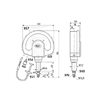 Mahr 4334006KAL Mechanical Dial Comparators (1003 XLT, ± 130 µm, IP54)