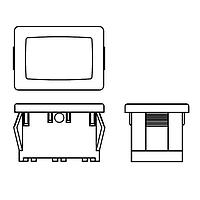E-Switch RA10001100 Switch Actuators Black Rocker Actuatr Housing Only UL94 V