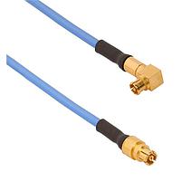 Amphenol SV Microwave FRSMPM-047-FSSMPM-120 RF Cable Assemblies SMPM R/A F  SMPMStraight F 12"Cable