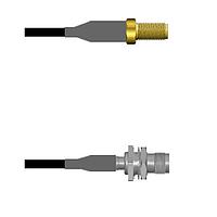 Amphenol Custom Cable Q-2Z04I0008144i RF Cable Assemblies SMA-SJ/TNC-SJB RG58 144I