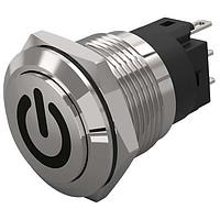 EAO 82-5161.1000.B002 Anti-Vandal 19 mm, Pushbutton, Stainless steel, flush/flush, Screwterminal, Momentary, Silver Contacts