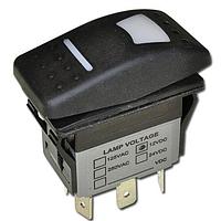 E-Switch R711FA2-SXXX2BDRNW Sealed Rocker Switch SPST On-Off 16 A 6-30 VDC