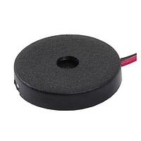 Same Sky (formerly CUI Devices) CPE-163 Piezoelectric buzzer, 13 mm round, 2.5 mm deep, P, 4.8 kHz, 30 V, wire leads, no driving circuit