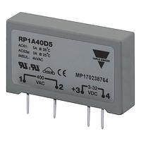 Carlo Gavazzi RP1A40D6 Solid State Relays 1-pole PCB mount SSR, Zero-cross switching, Operating voltage (Ue): 20 - 440 Vac (850 Vp), Rated current (Ie): 5.5 Aac, Control voltage (Uc): 3 - 32 Vdc, Packed x10