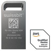 Swissbit SFU3008GC2PE2TO-E-GE-912-HS0 USB 3.1 Secure USB Flash Drive, PU-50n iShield HSM, 8 GB, MLC Flash, -25C to +85C