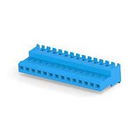 AMP Connectors - TE Connectivity 4-640622-4 Receptacle Housing 14P FD THRU ASSY BLUE