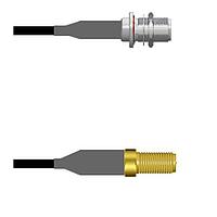 Amphenol Custom Cable Q-1X0720008010i RF Cable Assemblies N-SJB/SMA-SJ RG58 10I